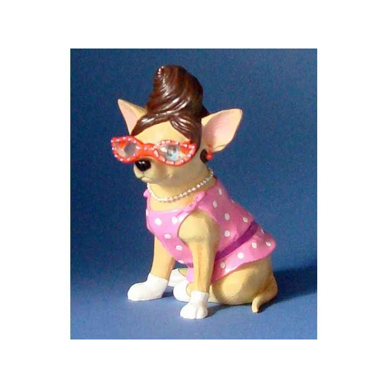 Figurine chien chihuahua jacky c - chi13681