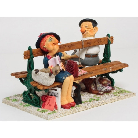 Figurine The paris bench  - bois de bologne Forchino FO85703