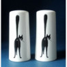 Animaux-Bois-Animaux-Bronzes.com propose Chat Sel et poivre cyl,le troisieme oeil10cm Dubout -DUB108
