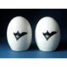 Animaux-Bois-Animaux-Bronzes.com propose Chat Sel et poivre egg-shaped gros dodo9cm Dubout -DUB109