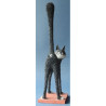 Animaux-Bois-Animaux-Bronzes.com propose Chat Trois.oeil -3rd eye grand 32cm Dubout -DUB58
