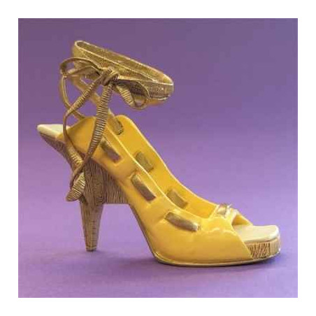 Figurine chaussure miniature collection just the right shoe wooden wedge wrap)  - rs26040