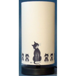 Animaux-Bois-Animaux-Bronzes.com propose Chat Dubout Lamp Alignement DUB91