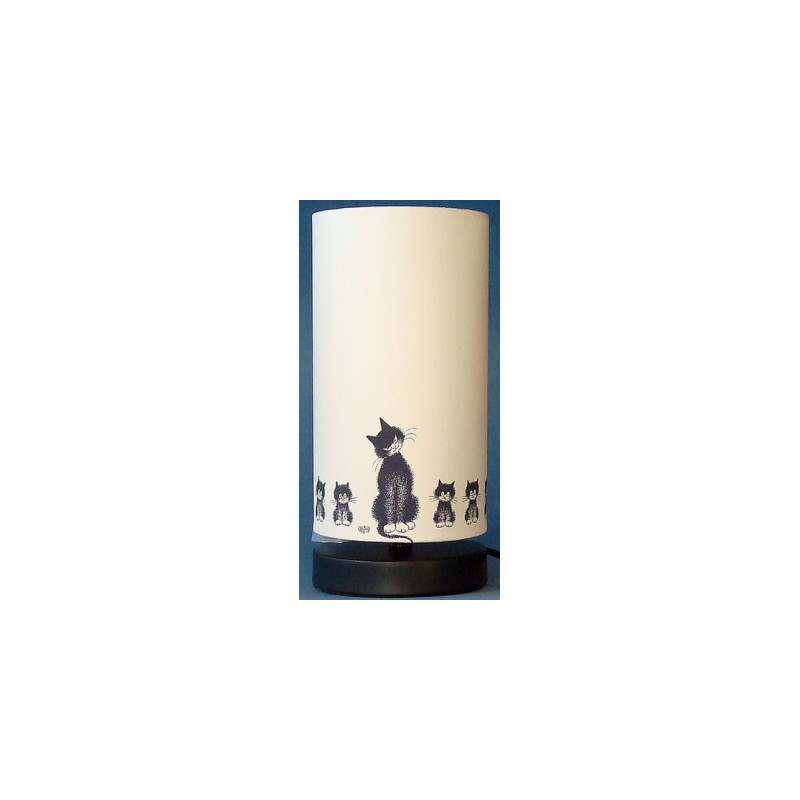 Animaux-Bois-Animaux-Bronzes.com propose Chat Dubout Lamp Alignement DUB91