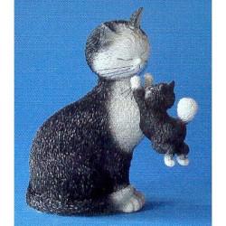 Animaux-Bois-Animaux-Bronzes.com propose Chat Dubout Les jours heureux -DUB33