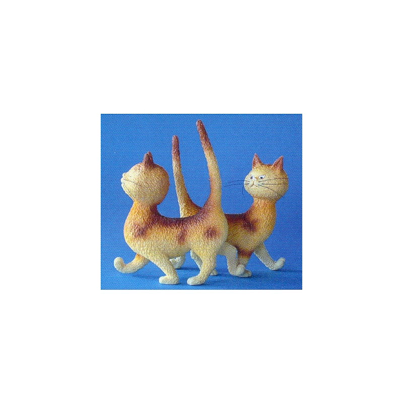 Animaux-Bois-Animaux-Bronzes.com propose Chat Dubout Zut la même robe -DUB32