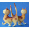 Animaux-Bois-Animaux-Bronzes.com propose Chat Dubout Zut la même robe -DUB32