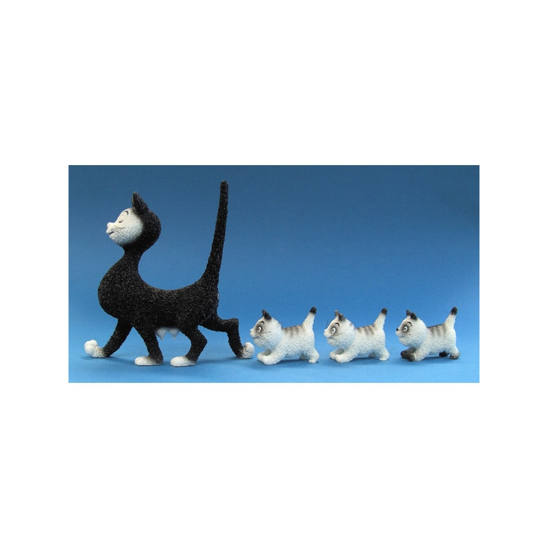 Animaux-Bois-Animaux-Bronzes.com propose Chat la promenade Dubout -DUB23
