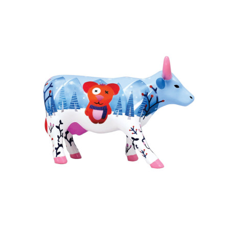 Animaux de la ferme Vache bariloche CowParade céramique taille M