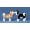 Animaux-Bois-Animaux-Bronzes propose Huskies Poivre et Sel MW93930