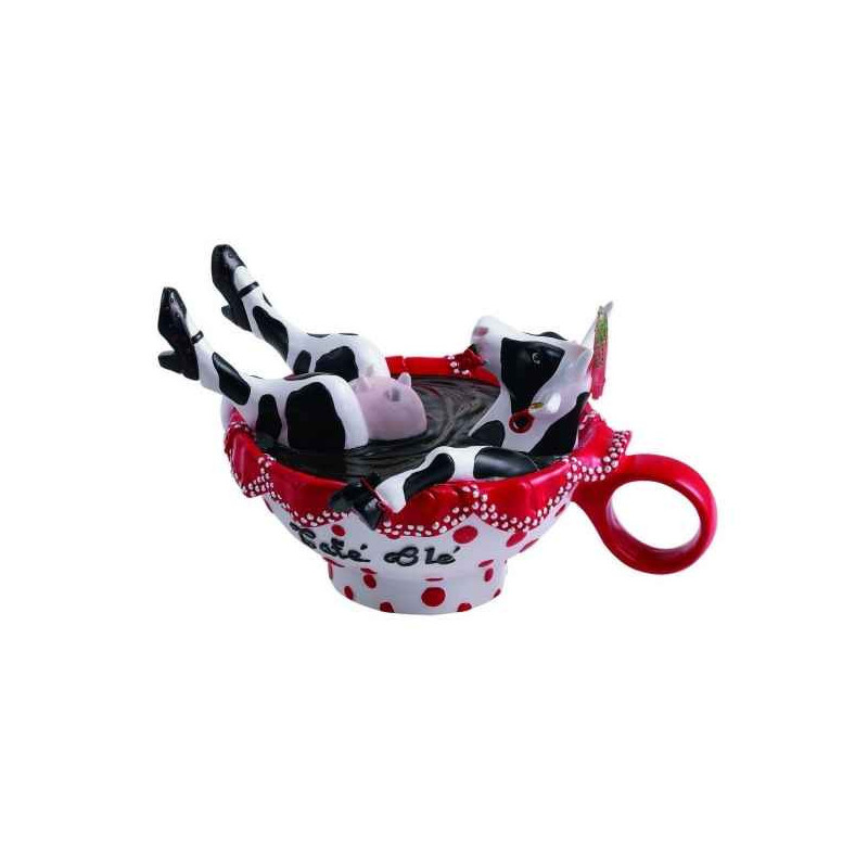 Animaux de la ferme Vache Cafe Ole CowParade résine taille M