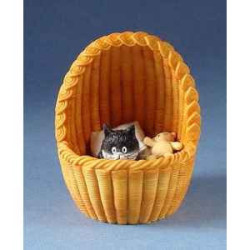 Animaux-Bois-Animaux-Bronzes.com propose Chat Dubout Nid douillet -DUB50 (2)