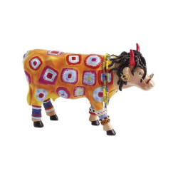 Animaux de la ferme Vache Miss Hippie CowParade résine taille M