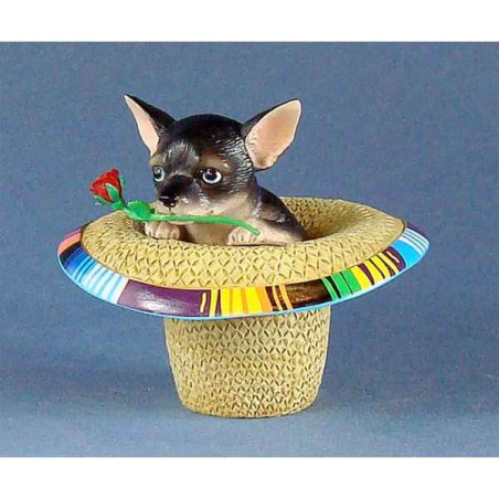 Figurine Chien Chihuahua Sombrero 13388