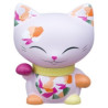 Animaux-Bois-Animaux-Bronzes.com propose Chat mani porte-bonheur patte fuschia- lucky cat 11 cm 066