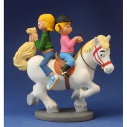Animaux-Bois-Animaux-Bronzes propose Le poney et les enfants de jan, jans en de kinderen -JJ20