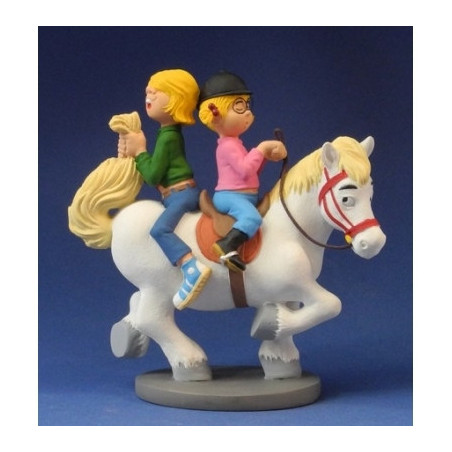 Animaux-Bois-Animaux-Bronzes propose Le poney et les enfants de jan, jans en de kinderen -JJ20