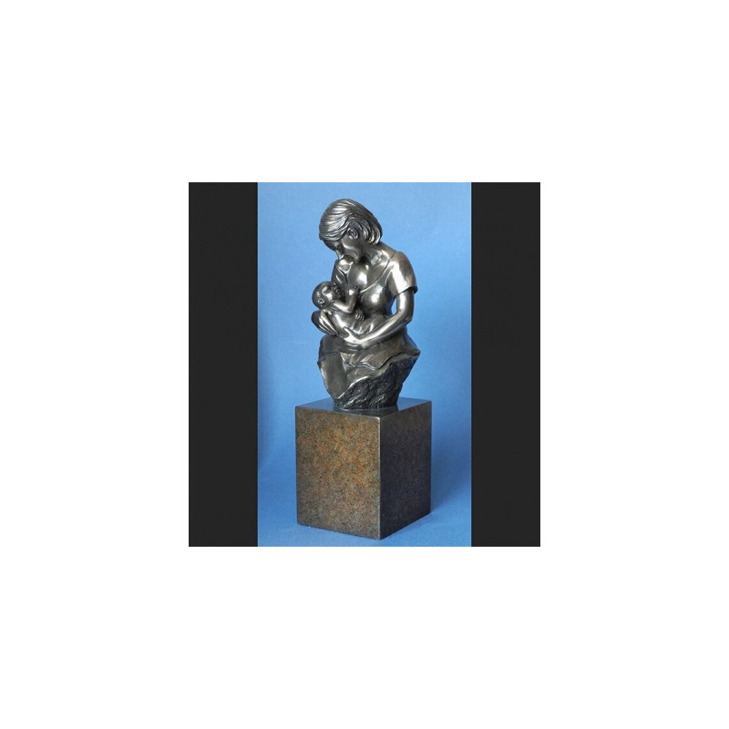 Statuette Body talk maternité femme et son enfant dévotion -WU09604