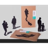 Figurine silhouette ombre set de 2 personnages père et fille -SF05