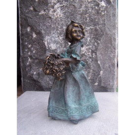 Fille avec fleurs -AN1354BRW-V