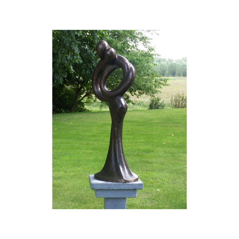 Couple d'amour abstrait 30 cm AN0719BR-BI
