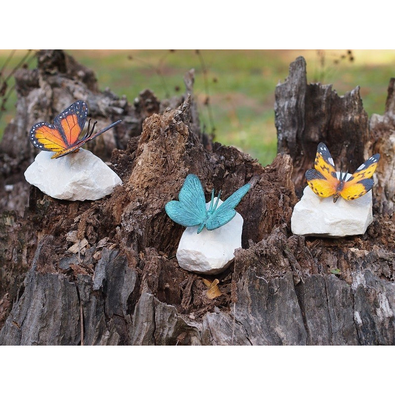 Papillon sur piere -AN0748BR-P