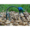 Grenouille colorée sur rameau / bleu -AN0986BR-C