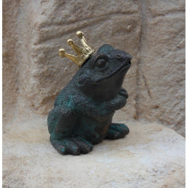 Petit grenouille mains devant fontaine -AN1119BR-V-F
