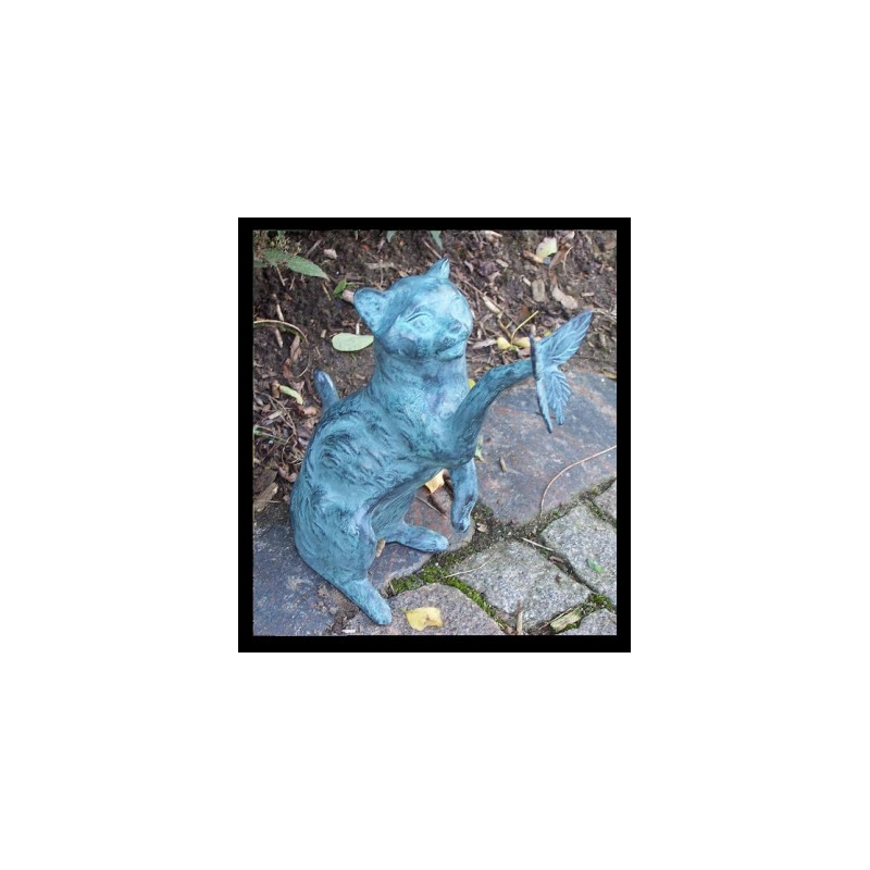 Chat avec papillon -AN1197BR-V