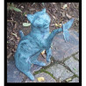 Chat avec papillon -AN1197BR-V