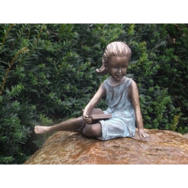 Fille lisant assise -AN1772BRW-V