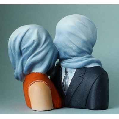 Figurine art les amants par magritte 3dMouseion -MAG05
