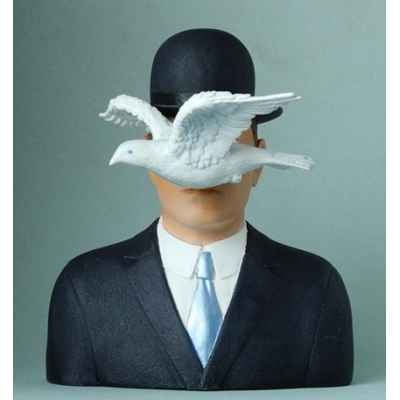 Figurine art l’homme au chapeau melon par magritte 3dMouseion -MAG04