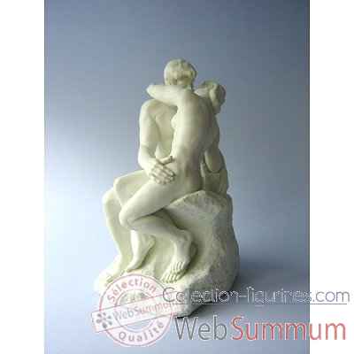Figurine art mouseion auguste rodin le baiser 26cm marmor  ro07m 3dMouseion