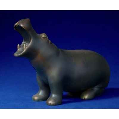 Figurine art mouseion pompon hippopotame  pom02 3dMouseion