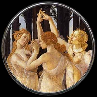 Miroir de poche botticelli 3dMouseion -M11BO