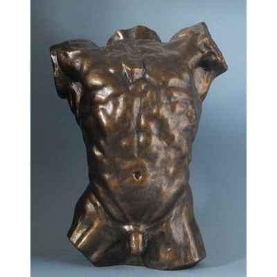Statuette reproduction Le Torse, figurine d\'apres l\'oeuvre de Rodin RO27