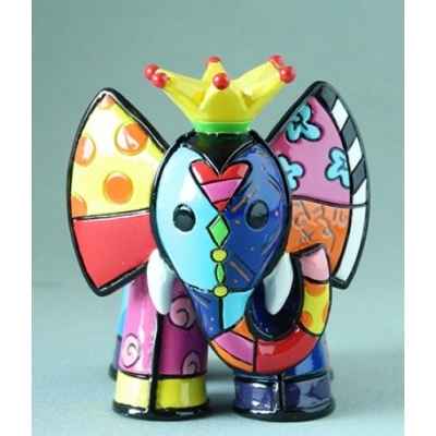 Mini figurine elephant roi jaune king britto romero -b334445
