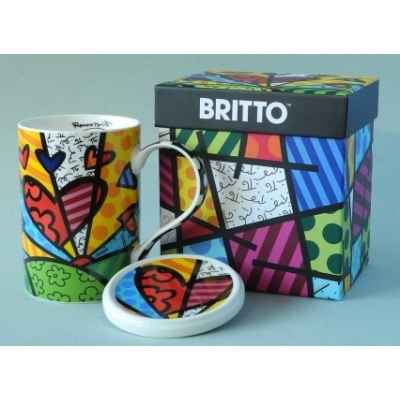 Mug et sa coupelle new day britto romero -b334233