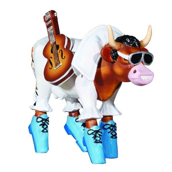 Figurine vache cowparade rock \'n roll resine medium mm-47911