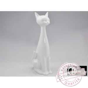 felix statuette chat blanc Edelweiss -B5734