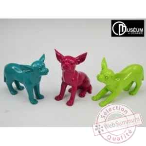 Objet decoration puppy chihuahua x3ass Edelweiss -C8800