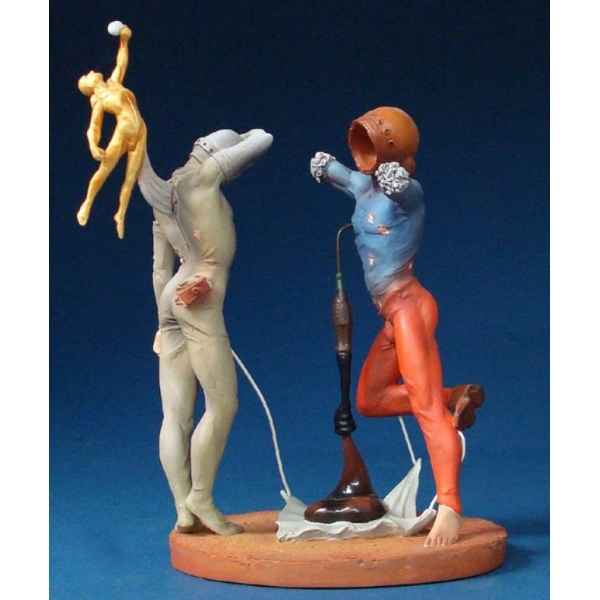 Figurine Artistique Salvador Dali Poésie d\\\'Amérique – Les Athlètes cosmiques -SD11