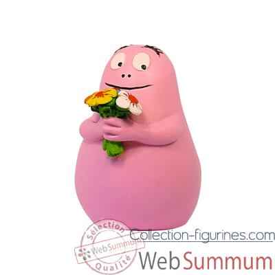 Figurine barbapapa bouquet de fleurs-65622