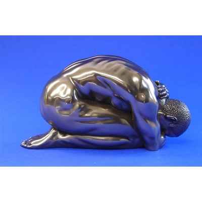 Figurine Body Talk - Homme bronze Man kneeling - WU71751