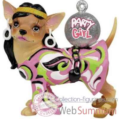 Figurine chien chihuahua Party Girl CHI13696