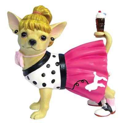 Figurine Chien Chihuahua Sock Hop -CHI13357