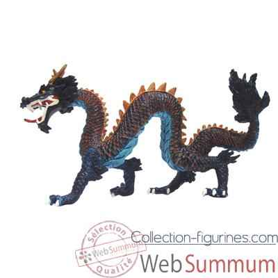 Figurine le dragon chinois bleu-60438