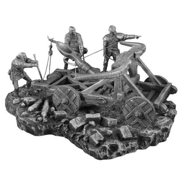 Figurines etains Machine de guerre avec personnages -VEMA