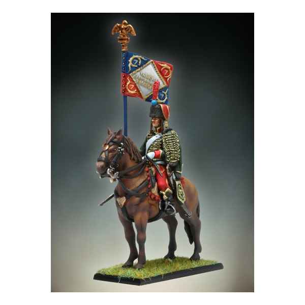 Figurine - Kit a peindre Etendard de Hussards a Cheval - NA-011